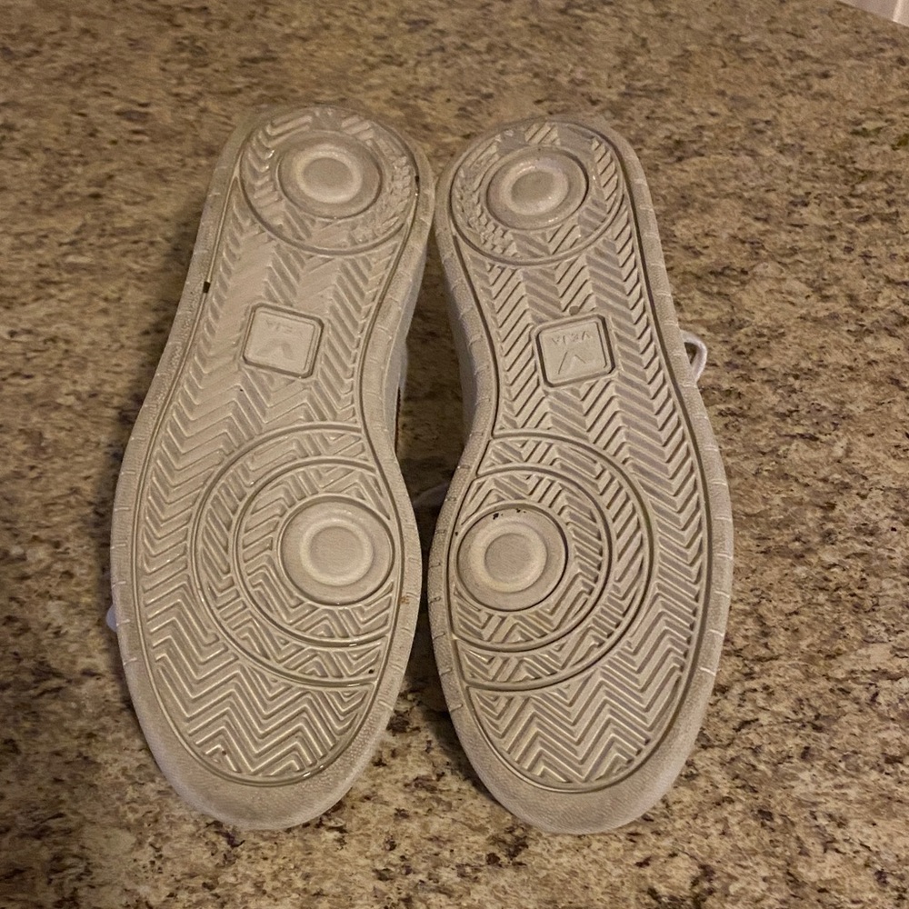 Veja White and Red Athletic Shoes - Picture 2 of 4